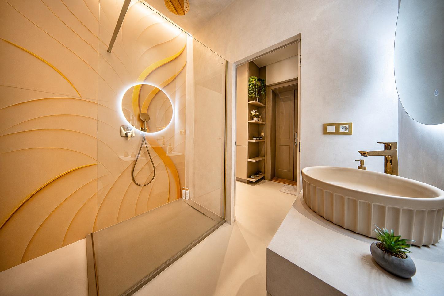 Designový klimatizovaný byt, zahrada a parkován