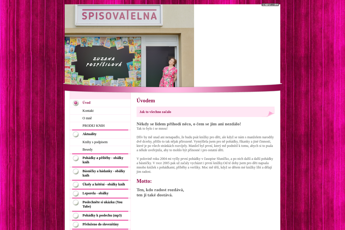 Zuzanapospisilova.svet-stranek.cz