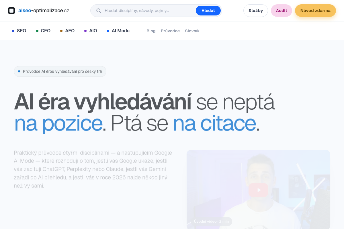 AI SEO optimalizace