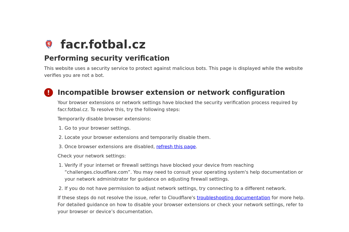 Fotbalová asociace České republiky