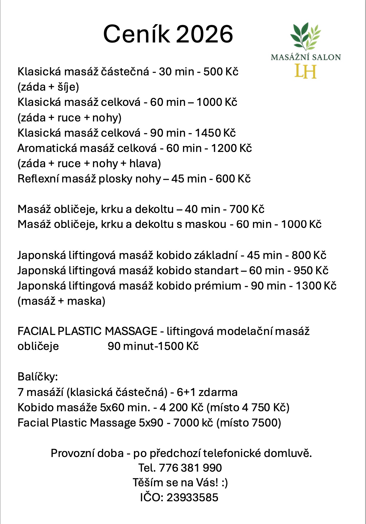 Masážní salon LH foto 3