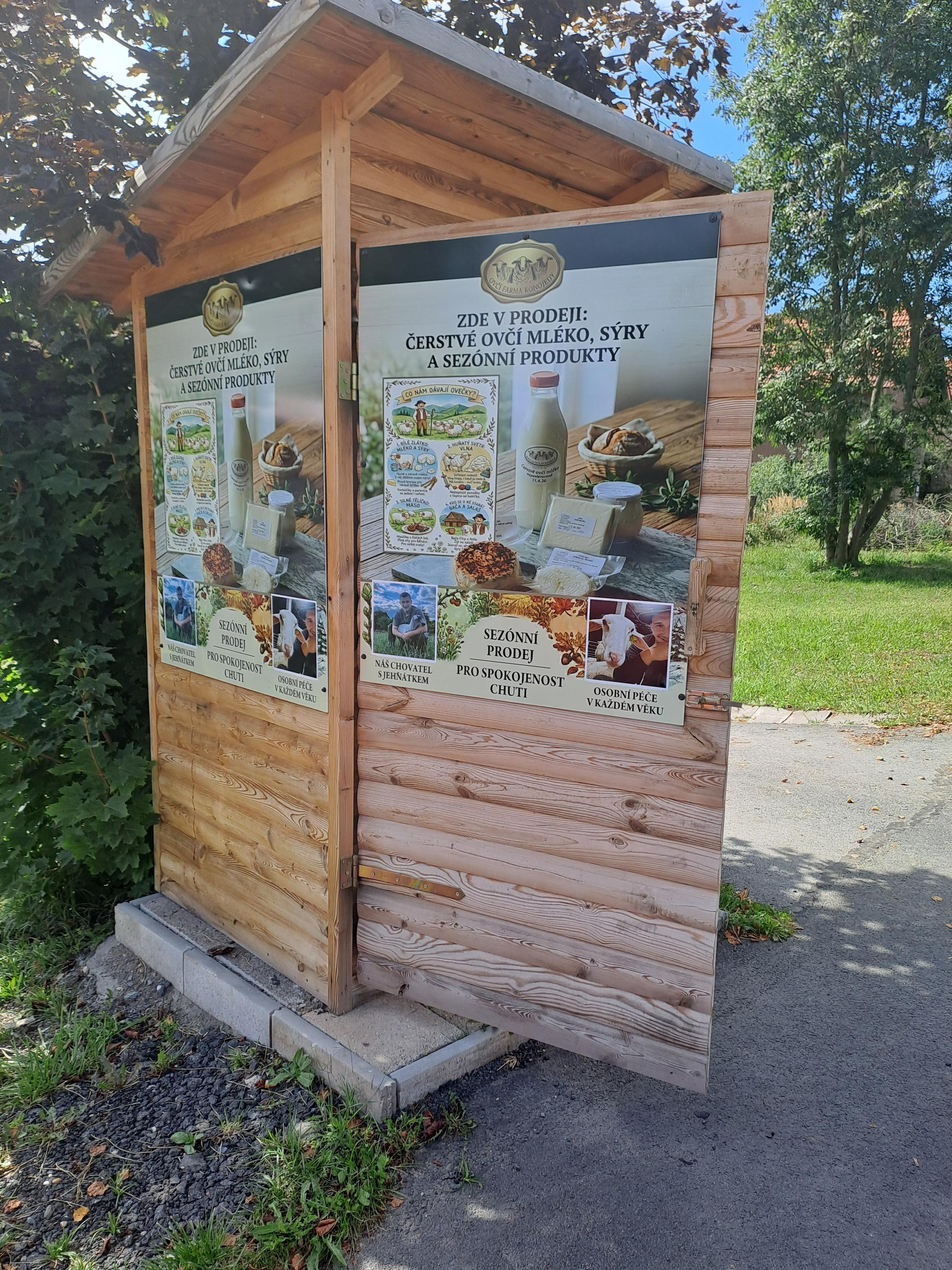 Samoobslužná lednice Ovčí farma Konojedy foto 2
