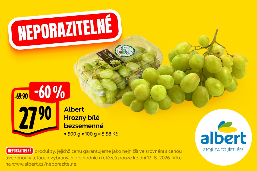 Albert Hrozny bílé bezsemenné