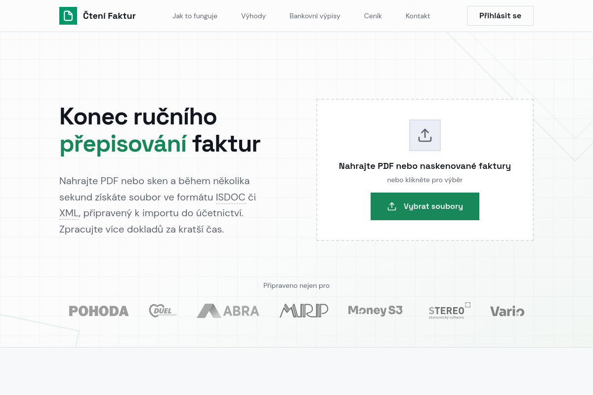 Čtení Faktur