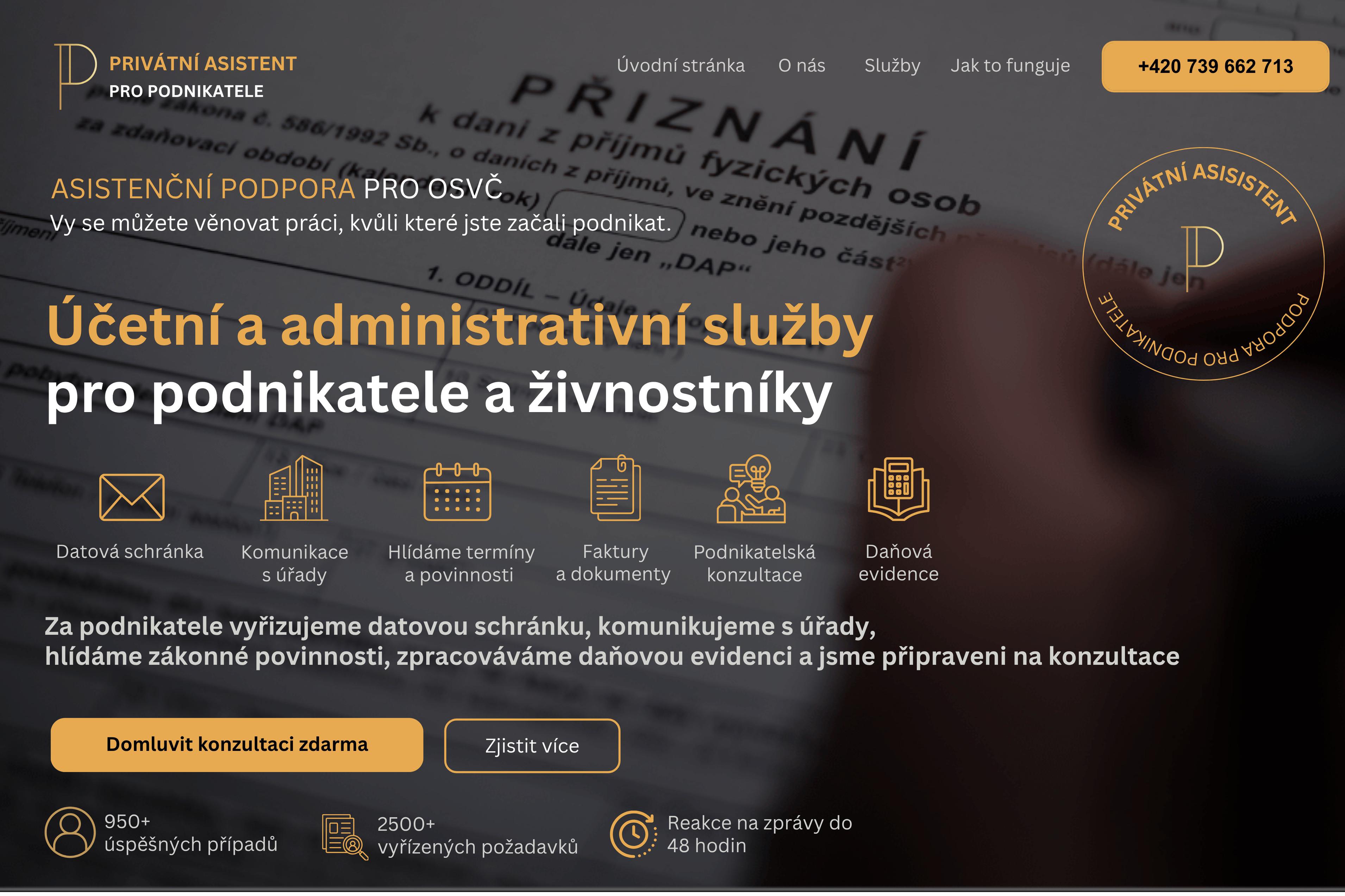 PRIVÁTNÍ ASISTENT PRO PODNIKATELE