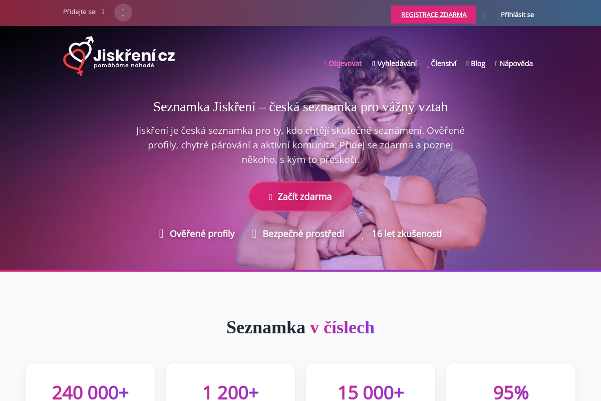 Seznamka Jiskření.cz