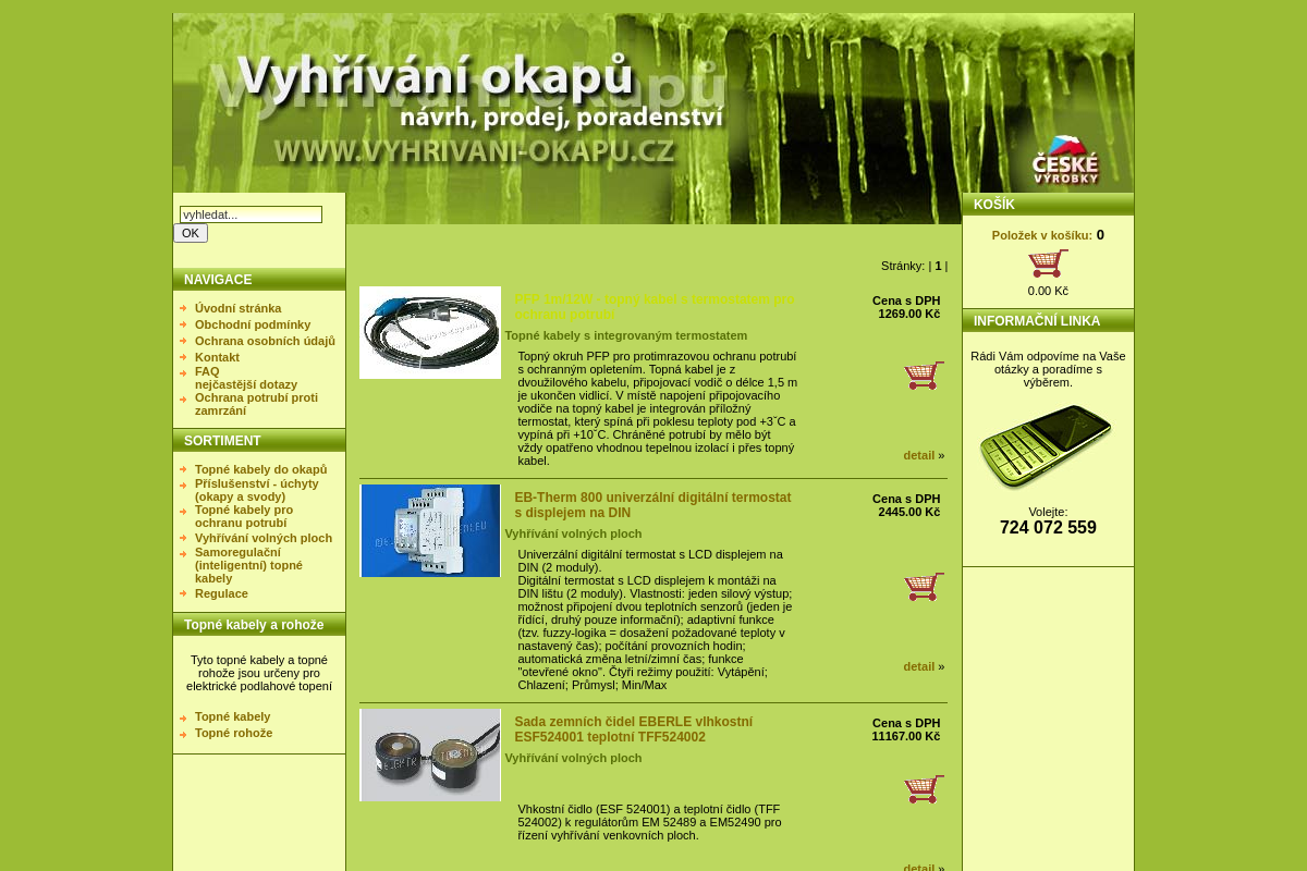 Vyhrivani-okapu.cz