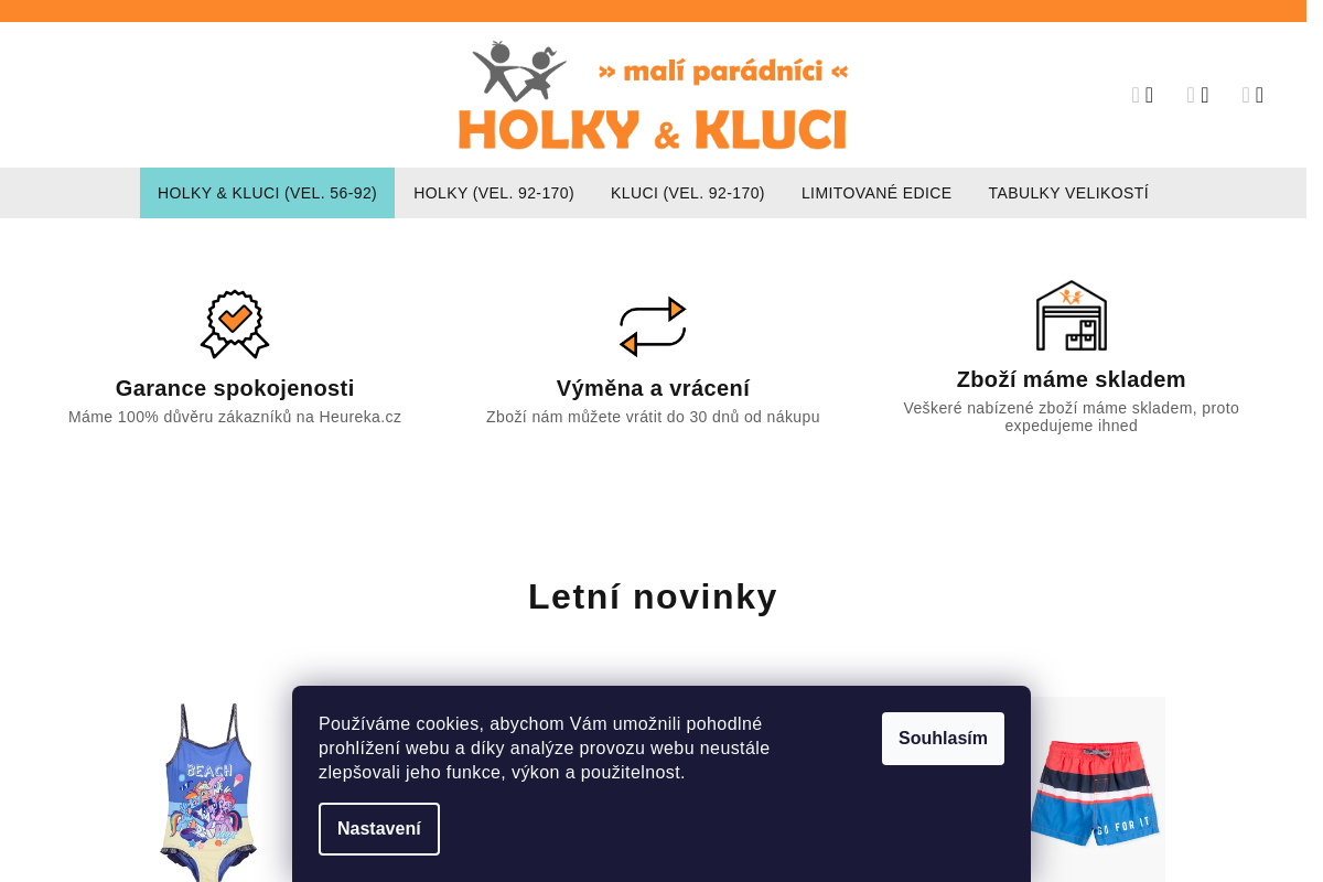 HOLKY & KLUCI dětské oblečení