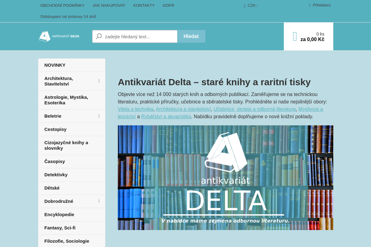 Antikvariat-delta.cz