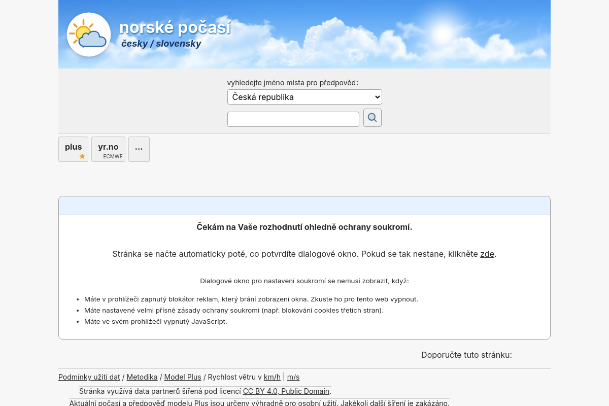 Norské počasí