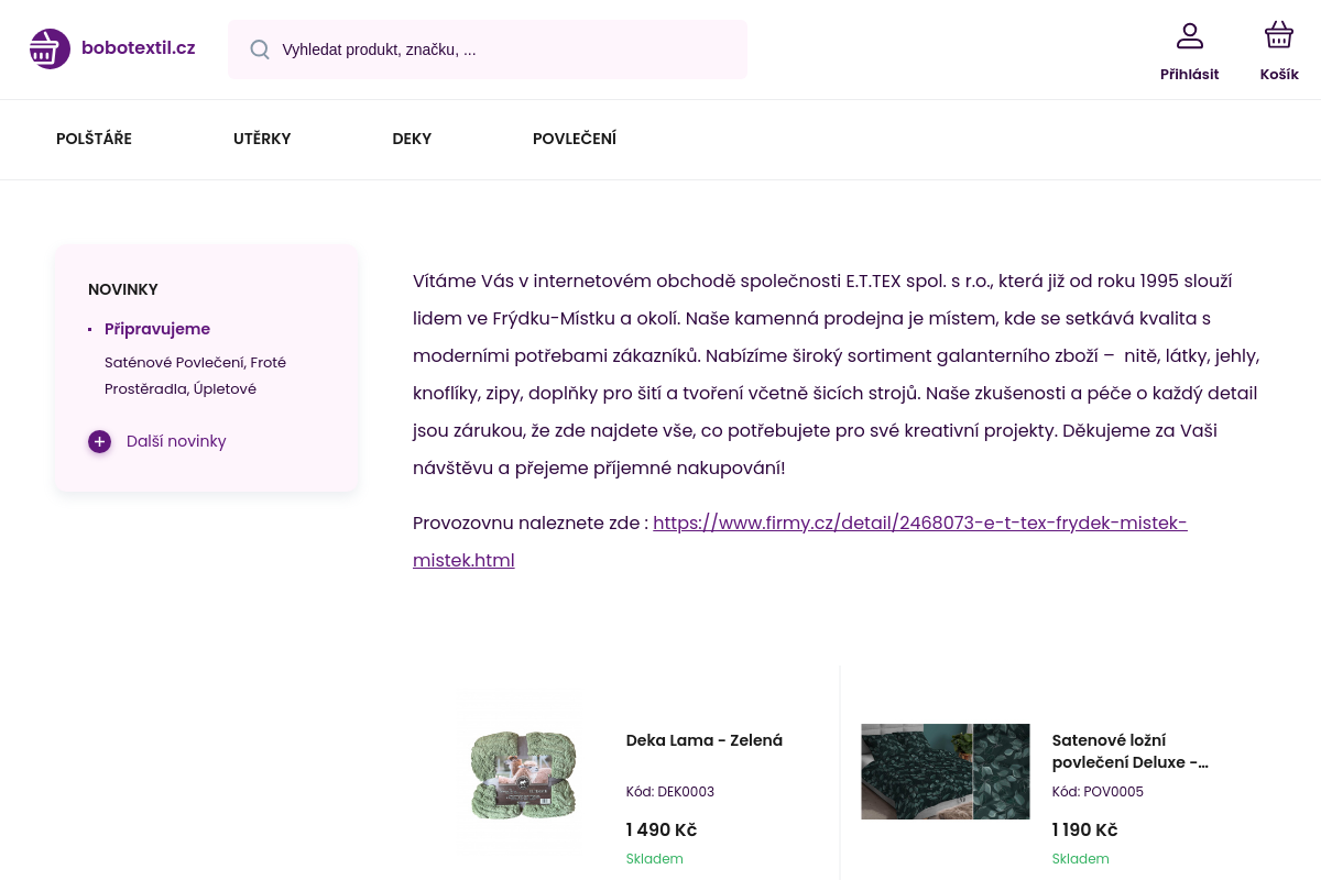 Bobotextil.cz