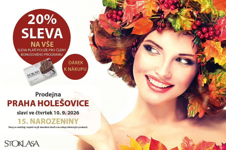 Prodejna Holešovice slaví - sleva 20 % a dárek