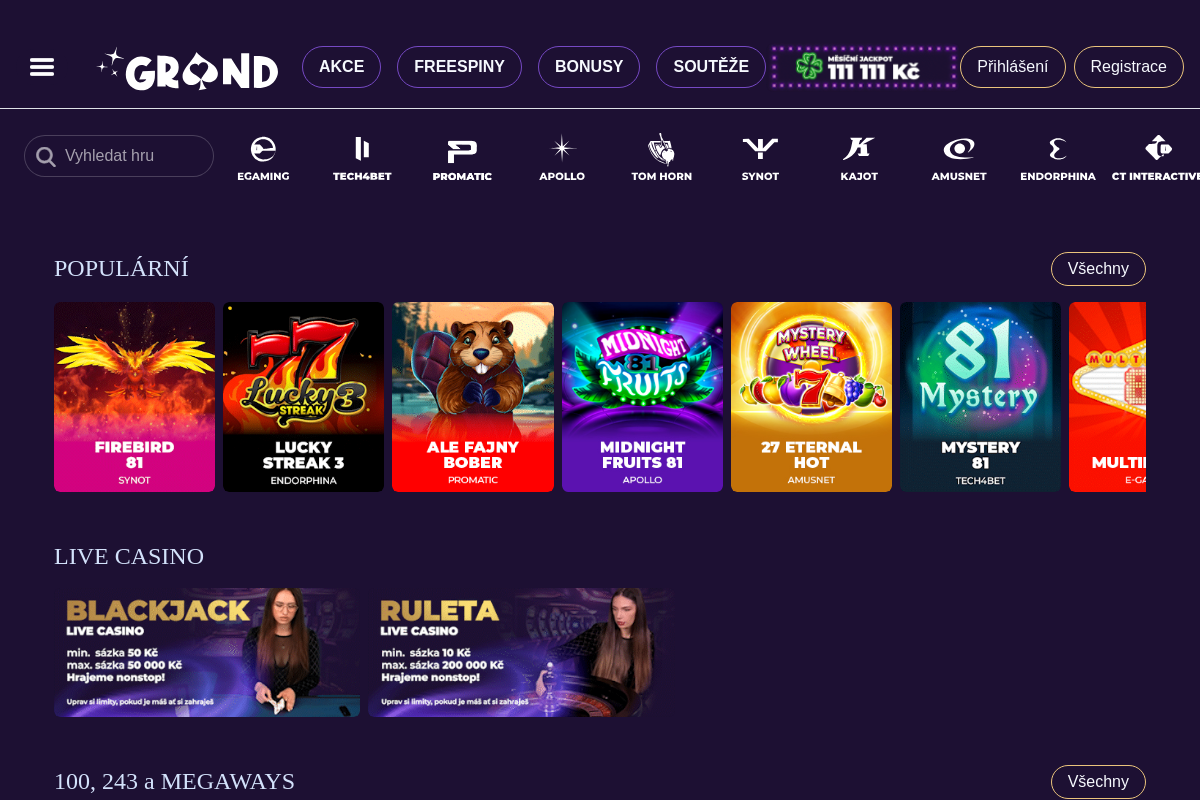 Grandwin.cz Online Casino