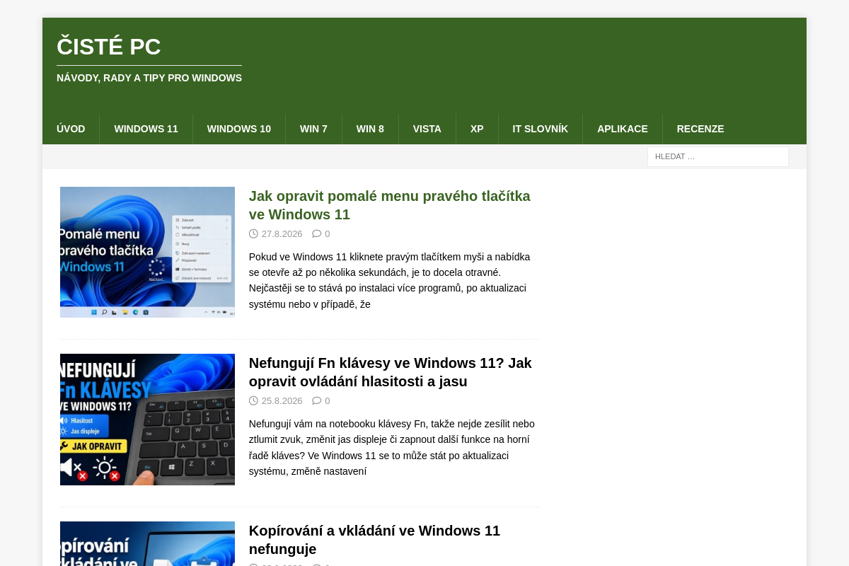 Čisté PC
