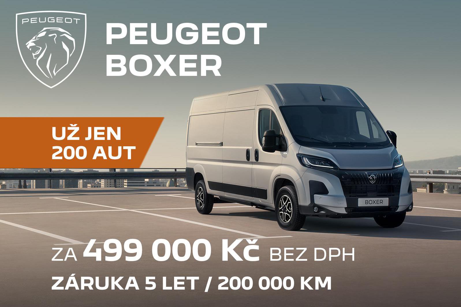 Peugeot BOXER jen za 499.000 Kč + DPH!