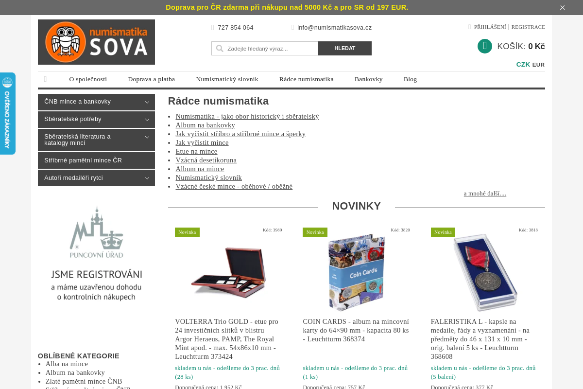 Numismatika SOVA