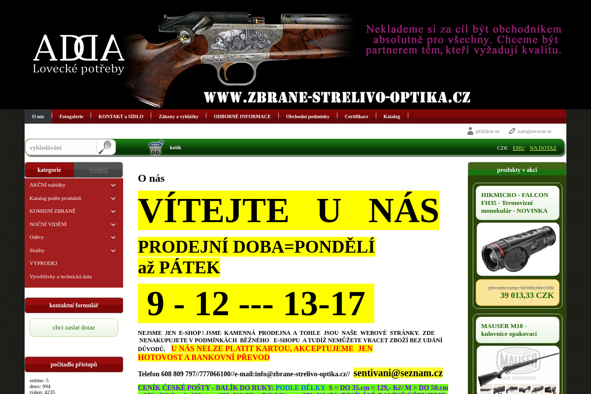 Zbrane-strelivo-optika.cz