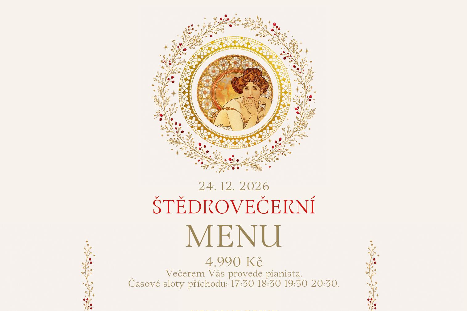 Štědrý večer v Restauraci Obecní dům