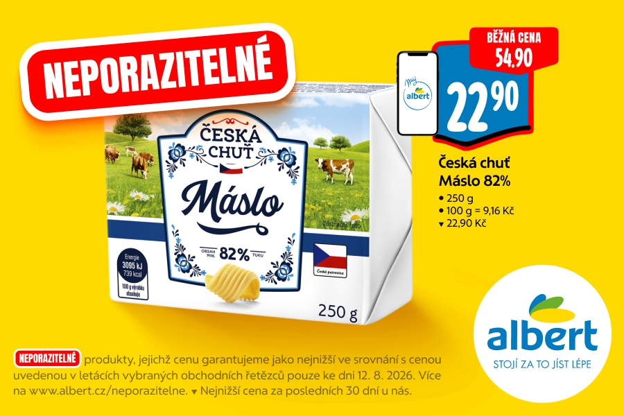 Česká chuť Máslo 82%