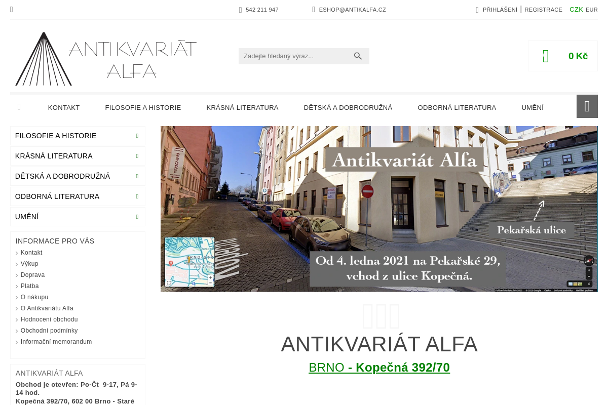 Antikvariát Alfa