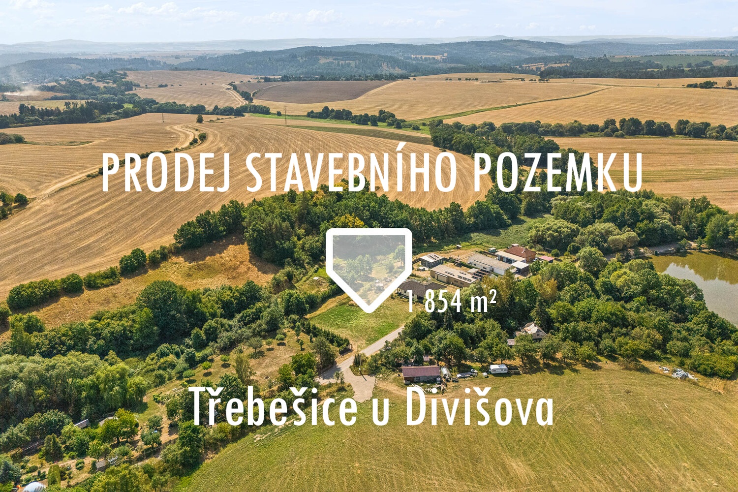 Prodej stavebního pozemku 1854 m² Třebešice