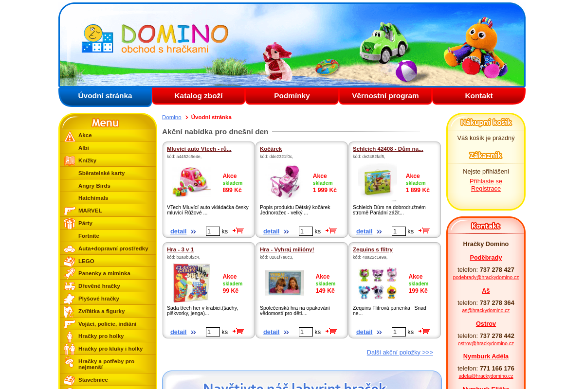 Hračky DOMINO