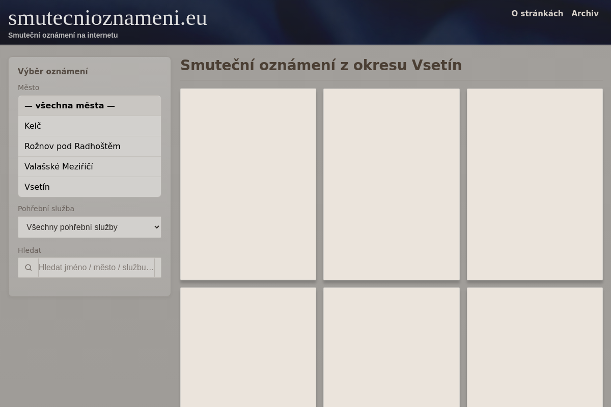 Smutecnioznameni.eu