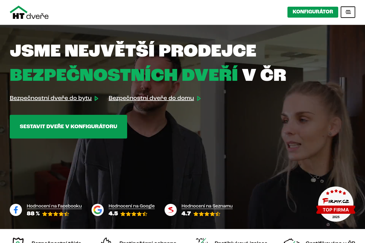 HT dveře – Bezpečnostní dveře