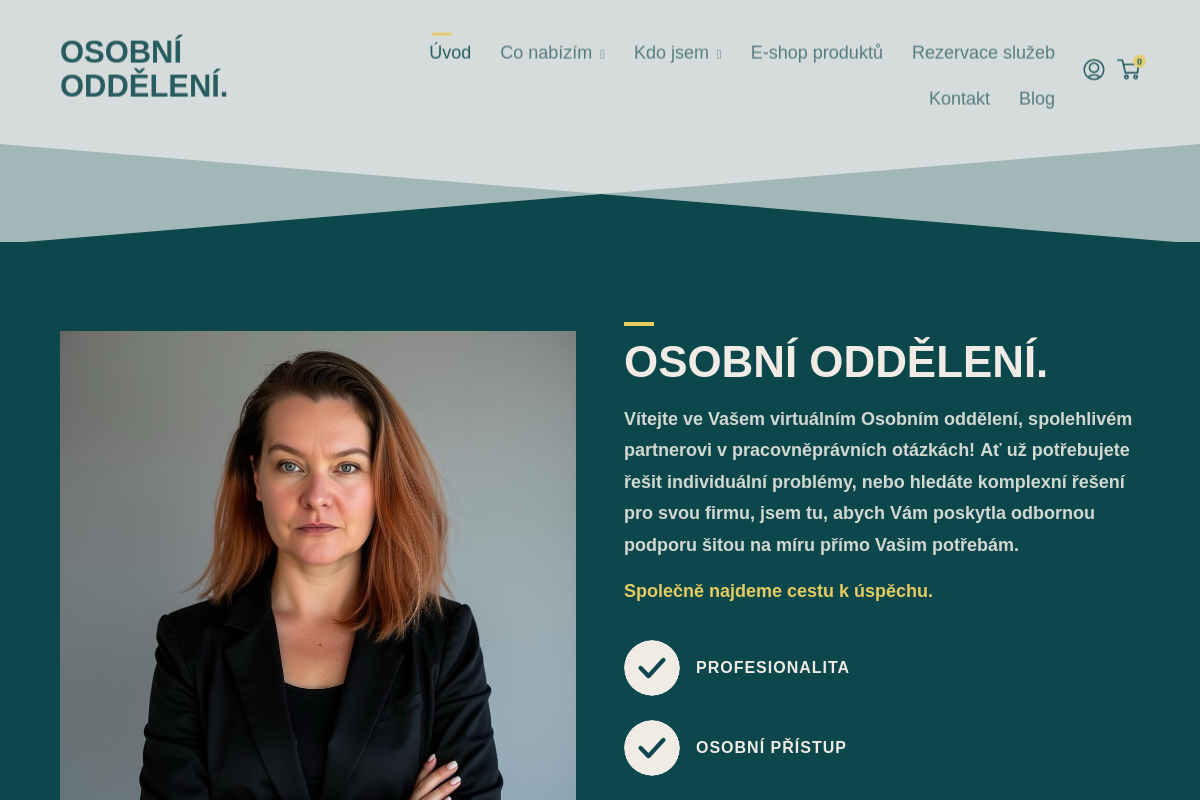 Osobní oddělení - externí personalista