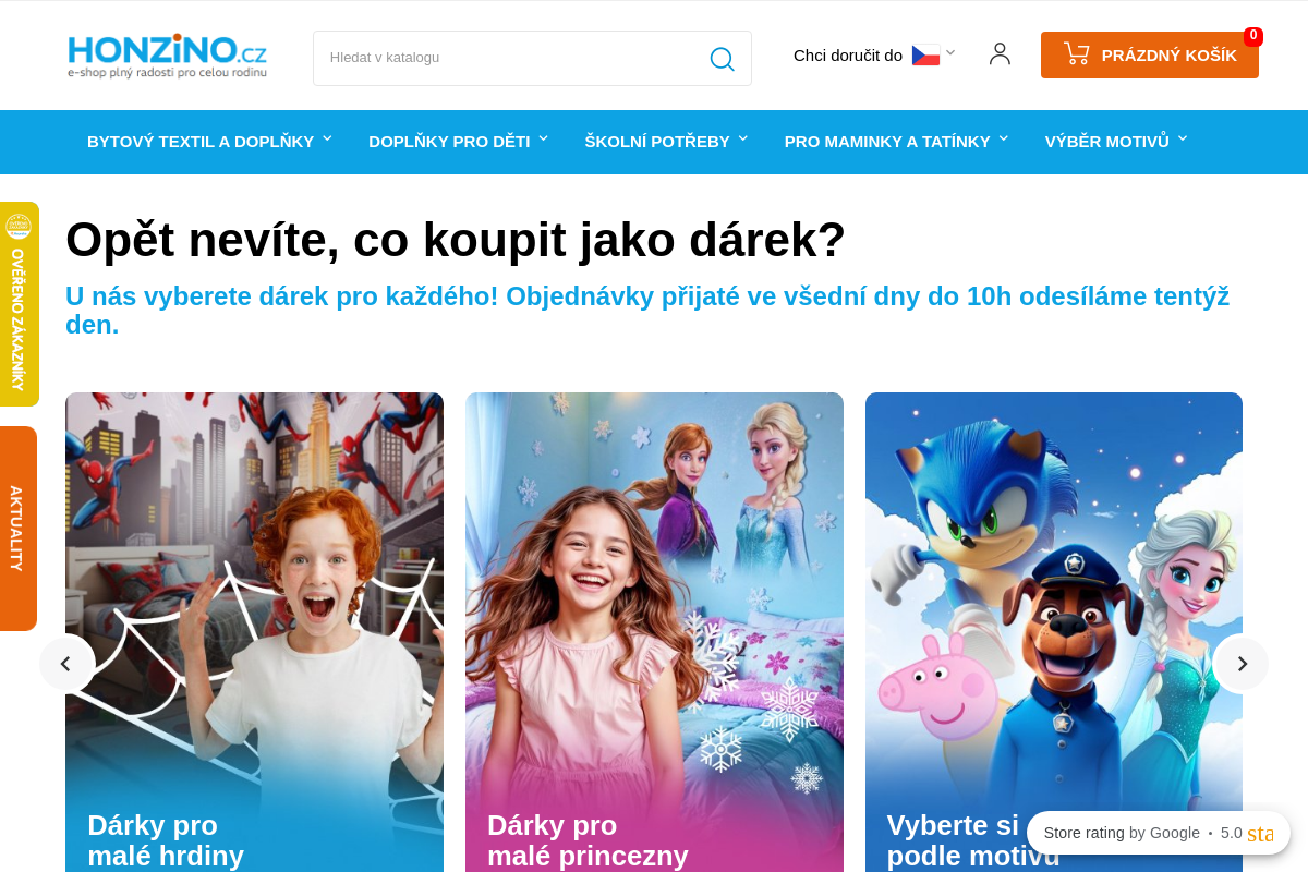 Honzino.cz - e-shop plný radosti