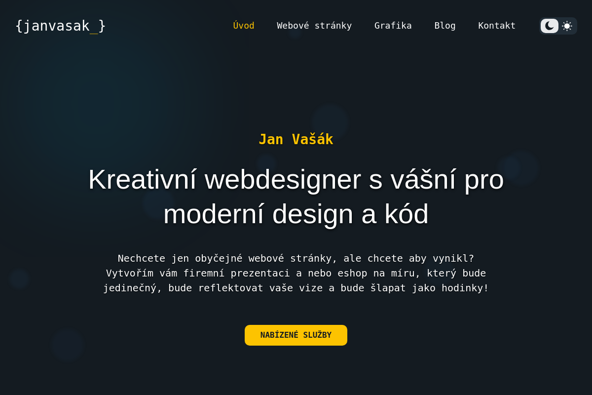 Jan Vašák - webové stránky a eshopy na míru