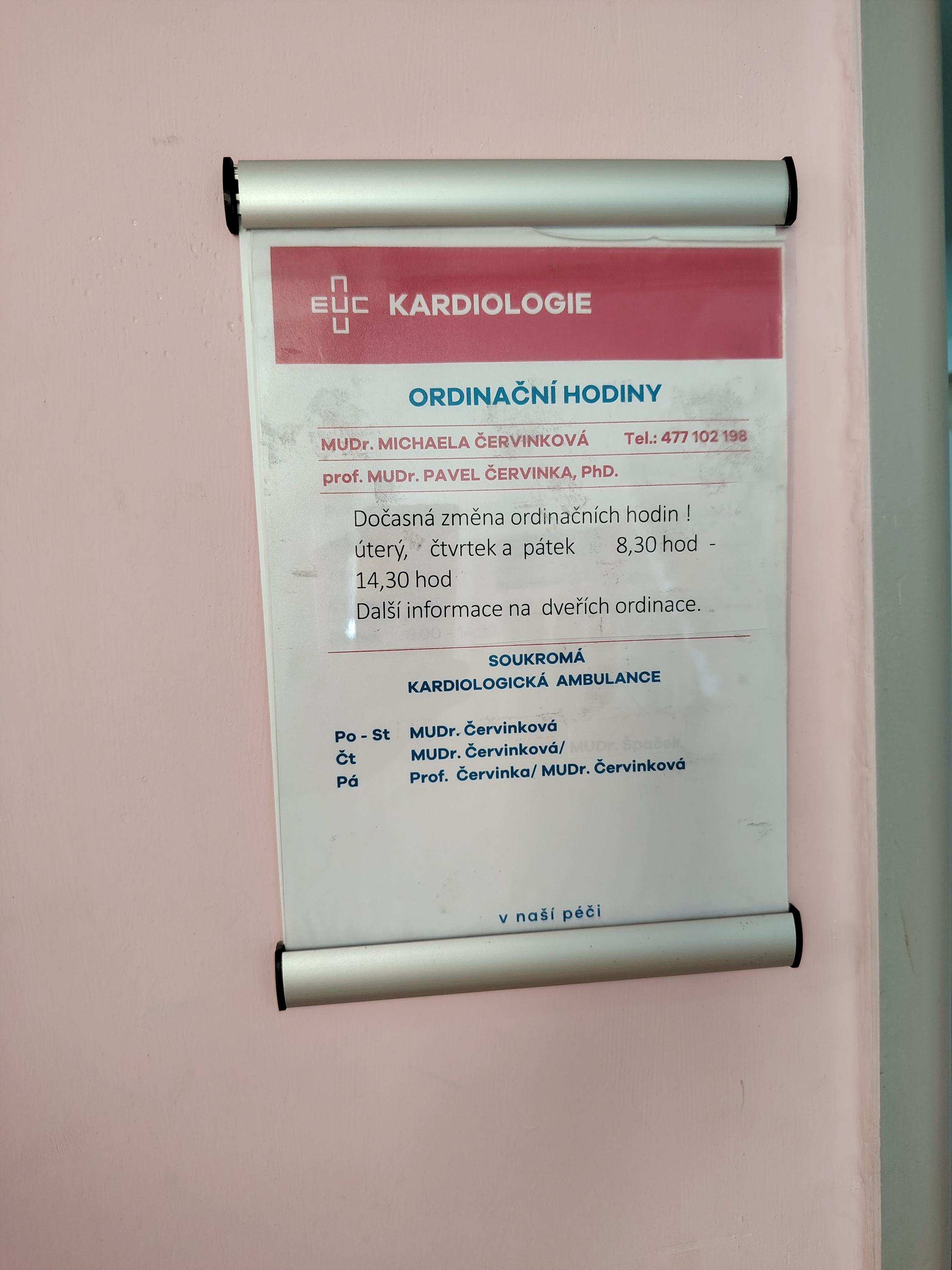 Kardiologická ambulance MUDr. Michaela Červinková, s.r.o. foto 2