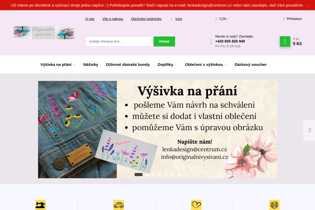 Originální vyšívání - Lenka Horáčková
