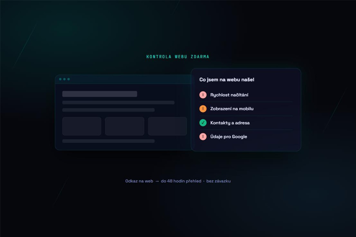 Kontrola vašeho webu zdarma