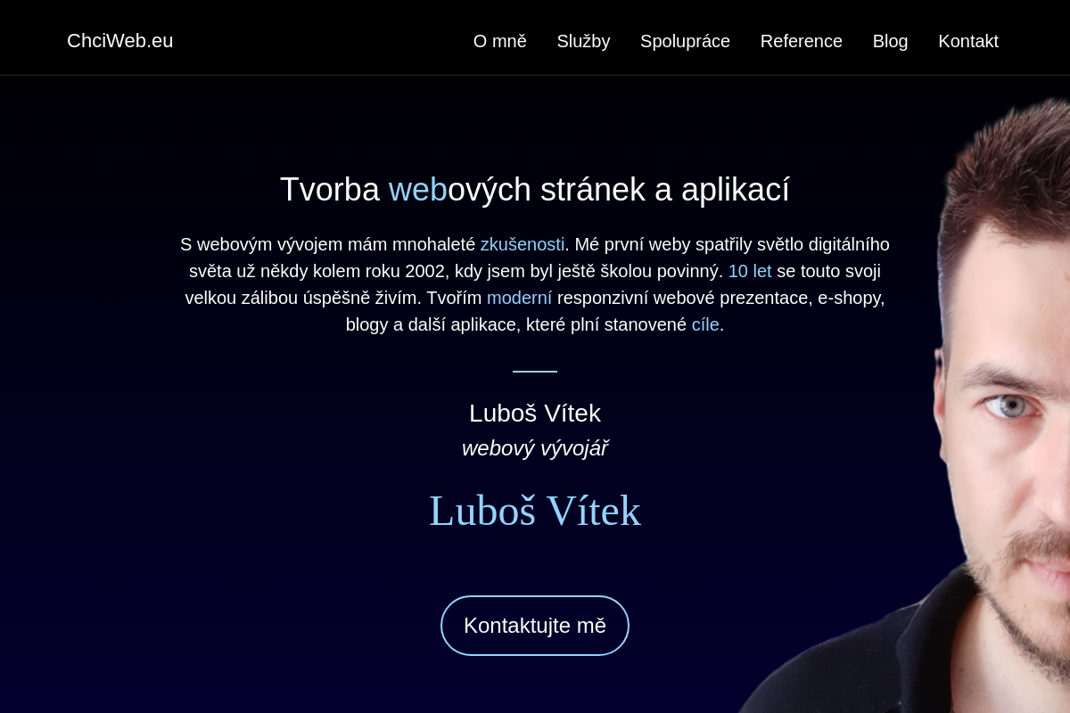 Ing. Luboš Vítek - webový vývojář