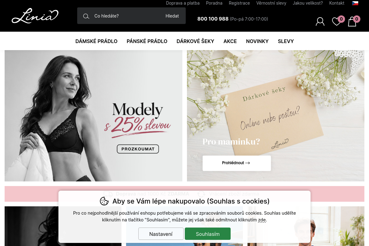 Linia – spodní prádlo