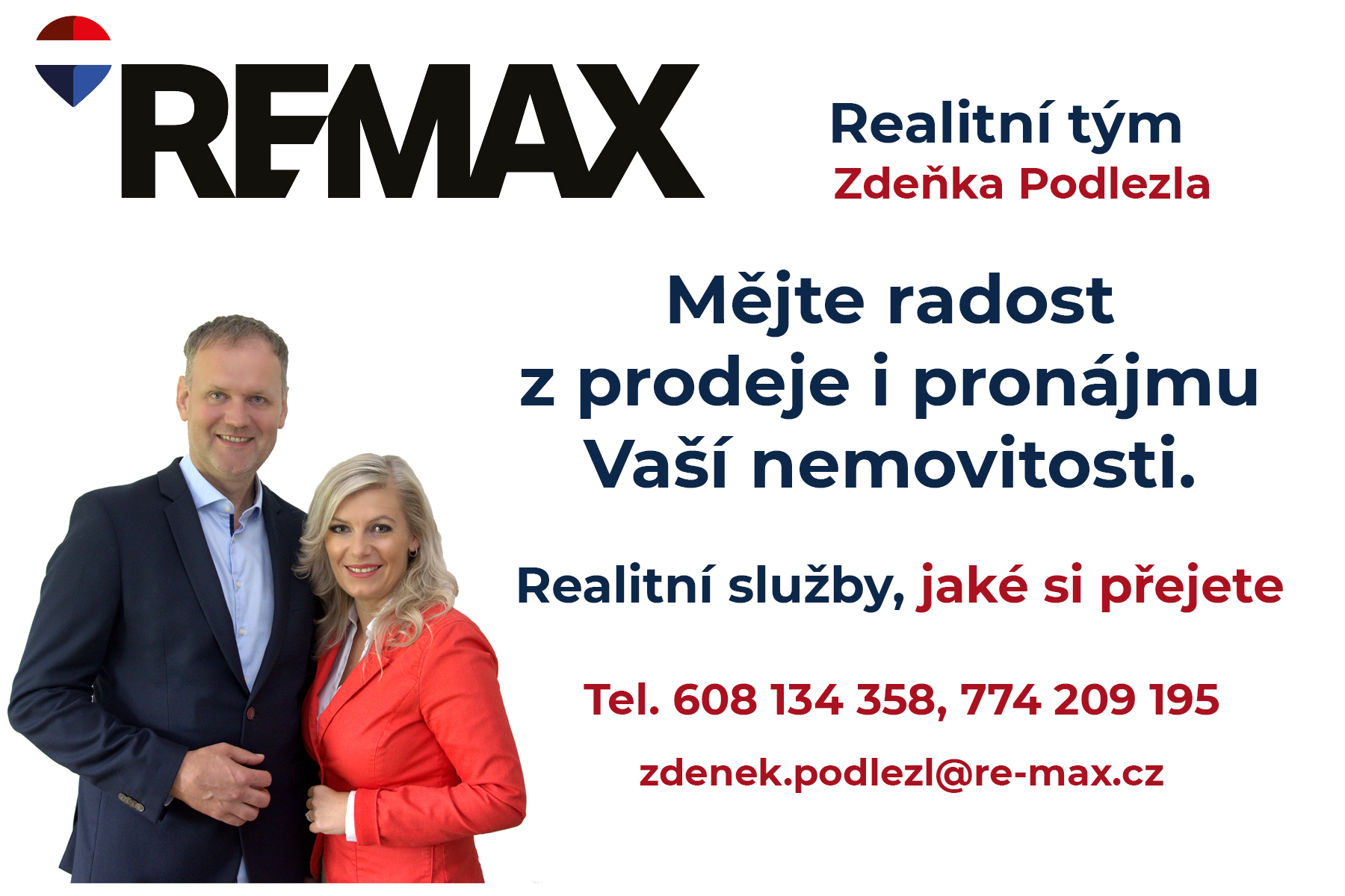 Mějte radost z prodeje nebo pronájmu