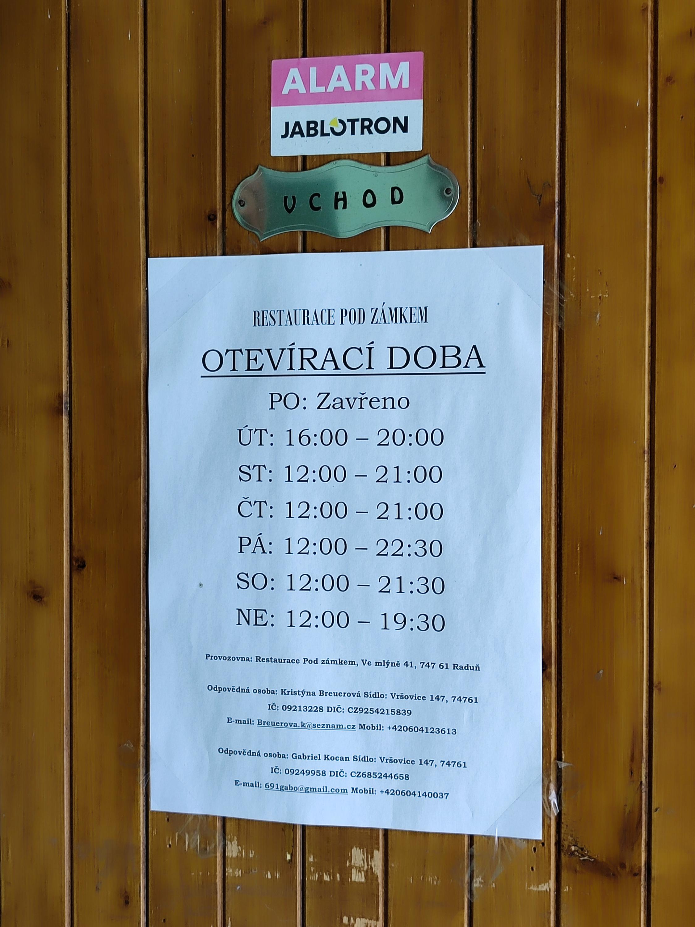 Restaurace Pod zámkem foto 4