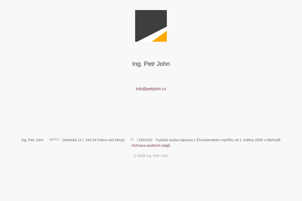 Ing. Petr John