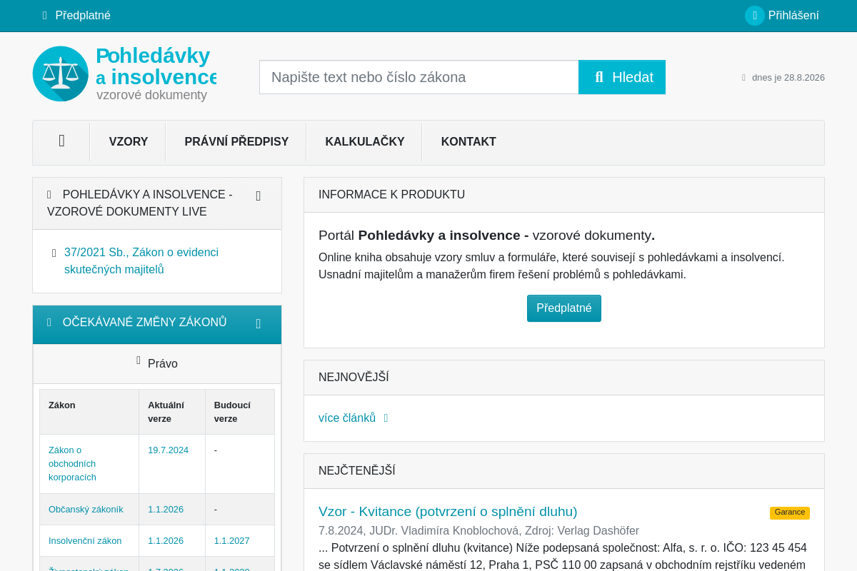 Pohledavky-vzory.cz