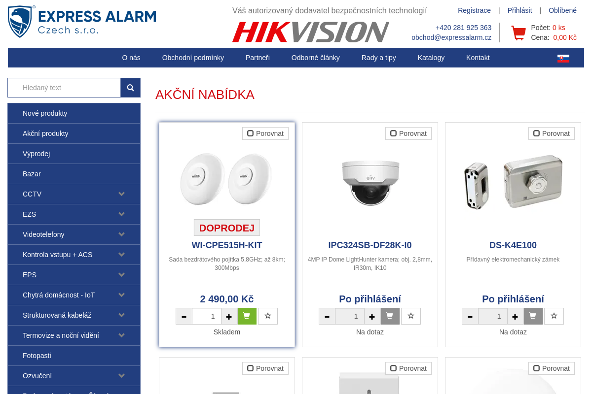 Express Alarm Czech - sklad