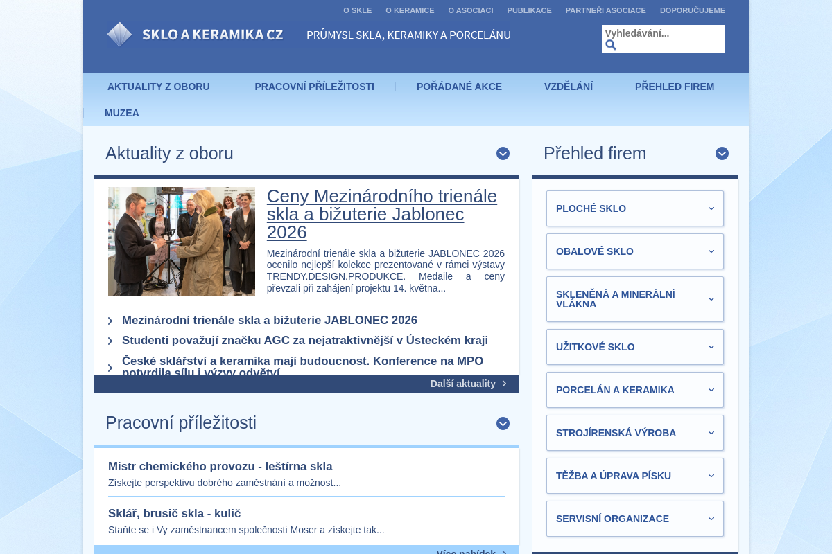 Sklo a keramika