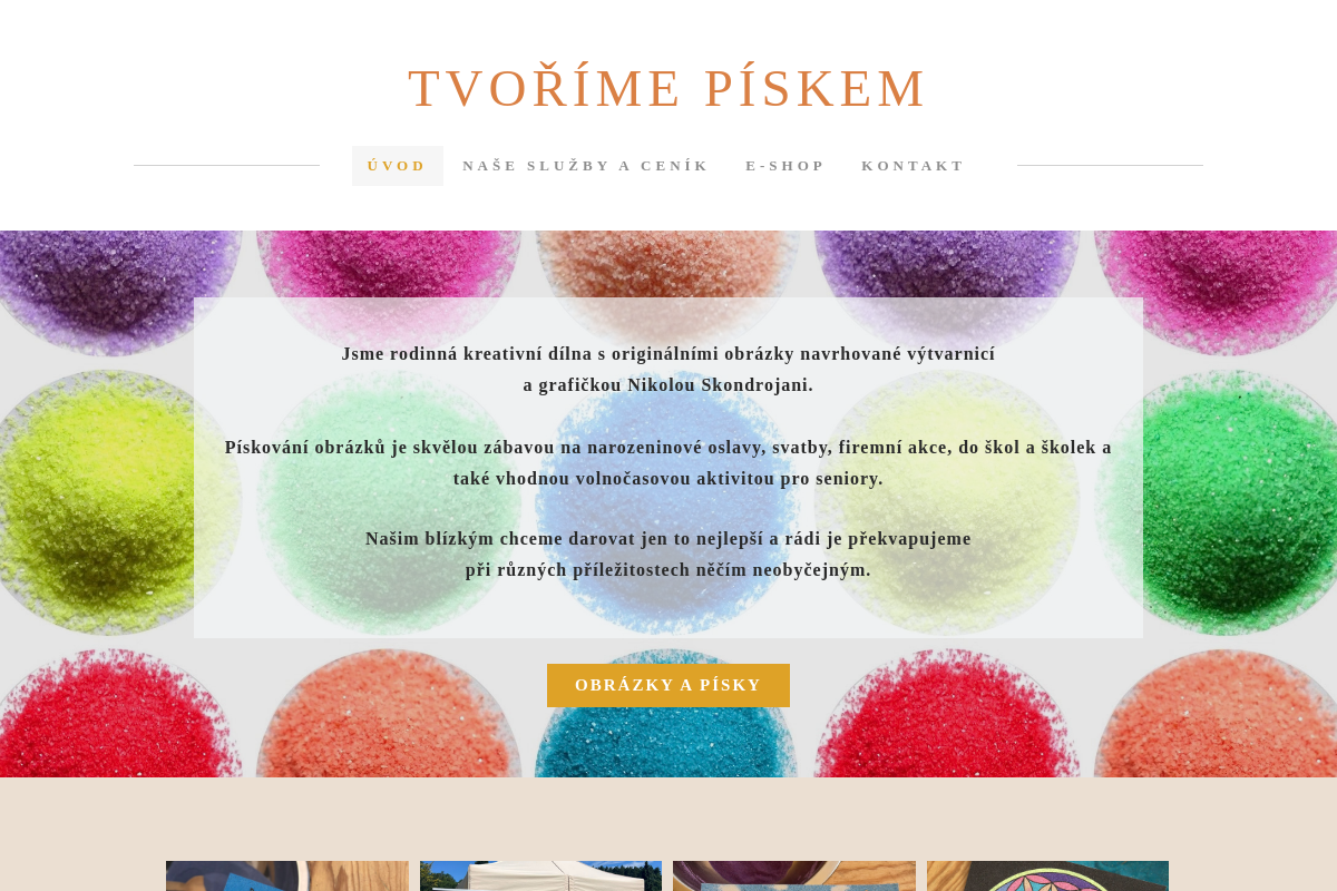 Tvoříme pískem