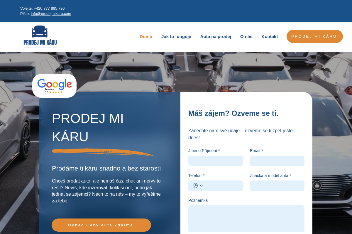Prodej Mi Káru