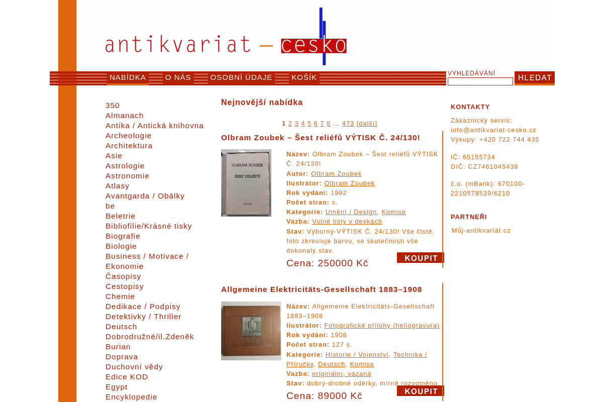 Antikvariat-cesko.cz