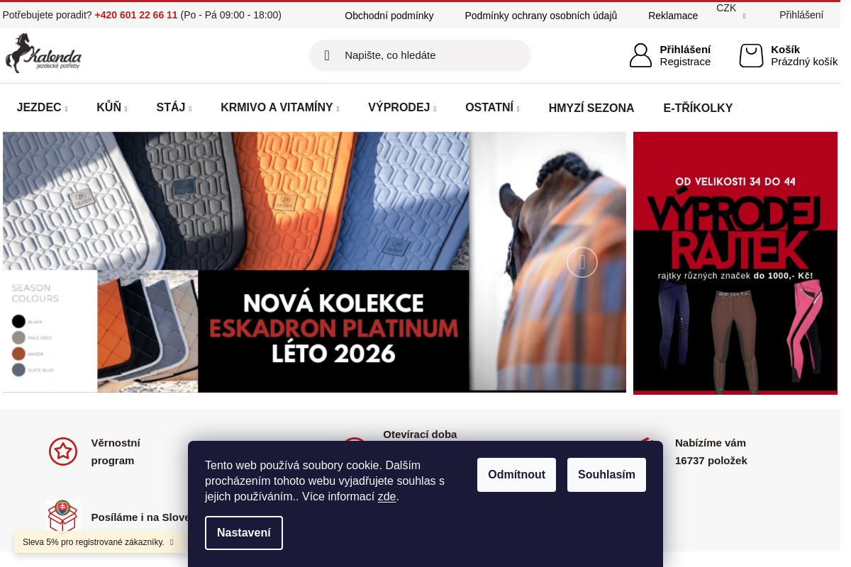Jezdecké potřeby Kalenda