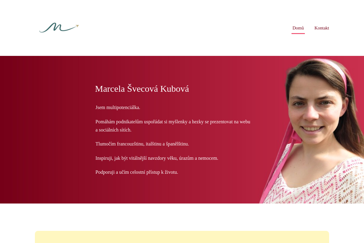 Koučink Bc. Marcela Švecová Kubová