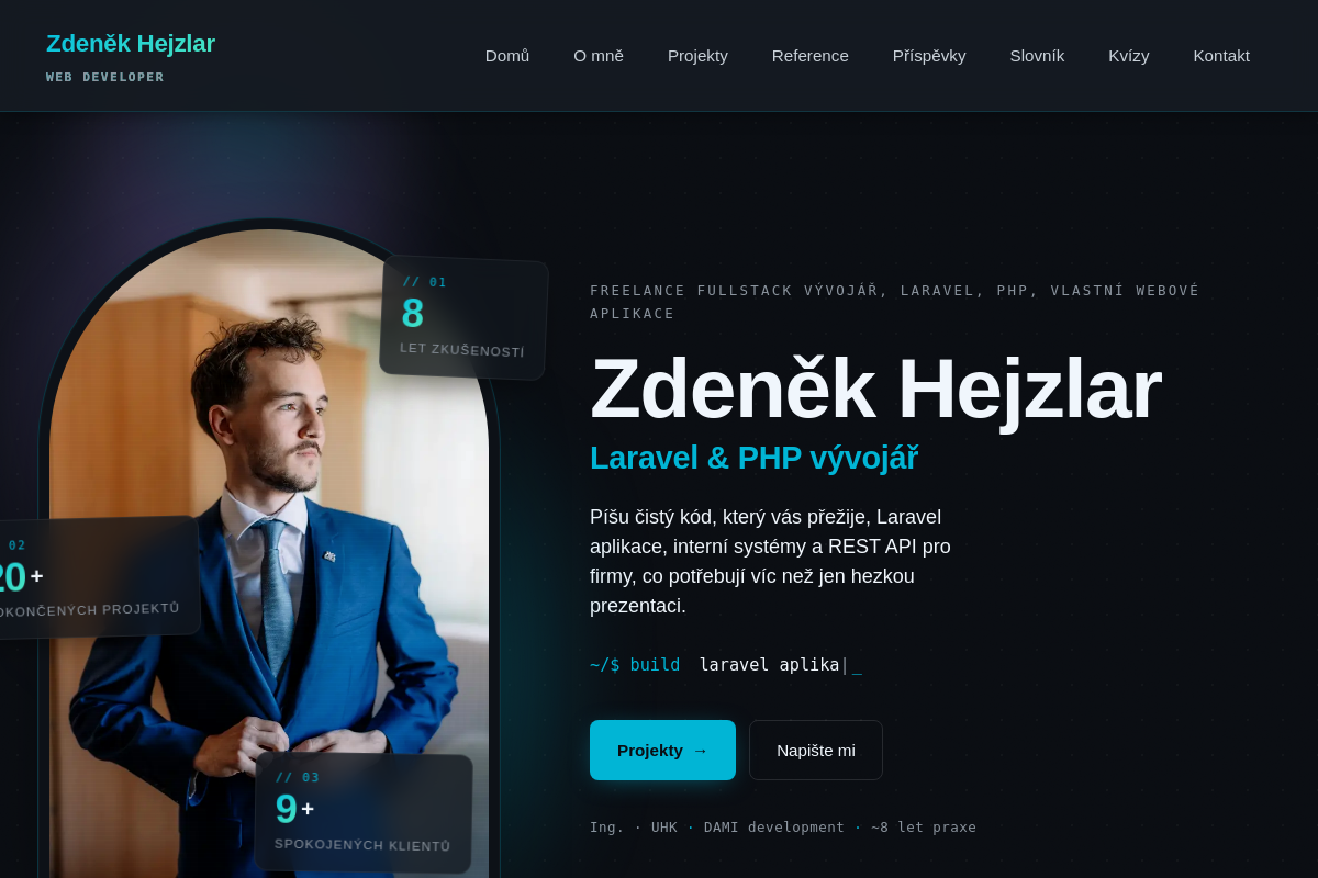 Web developer Zdeněk Hejzlar