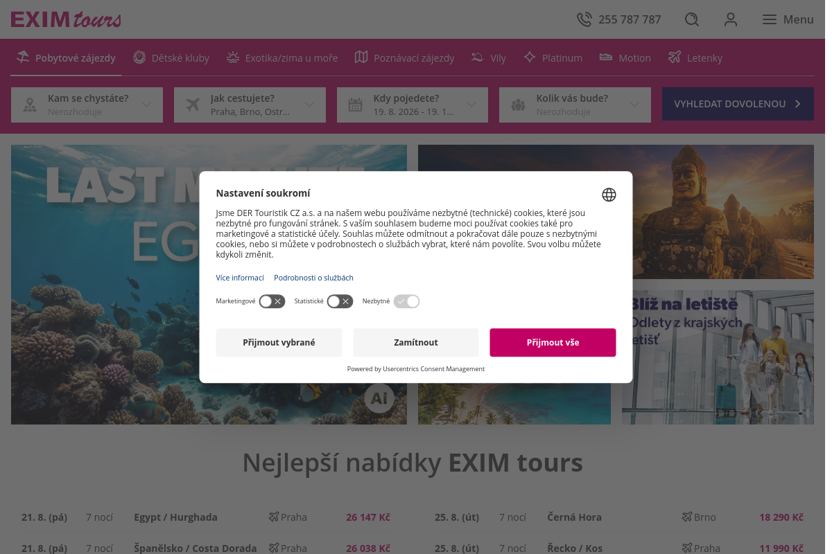 EXIM tours