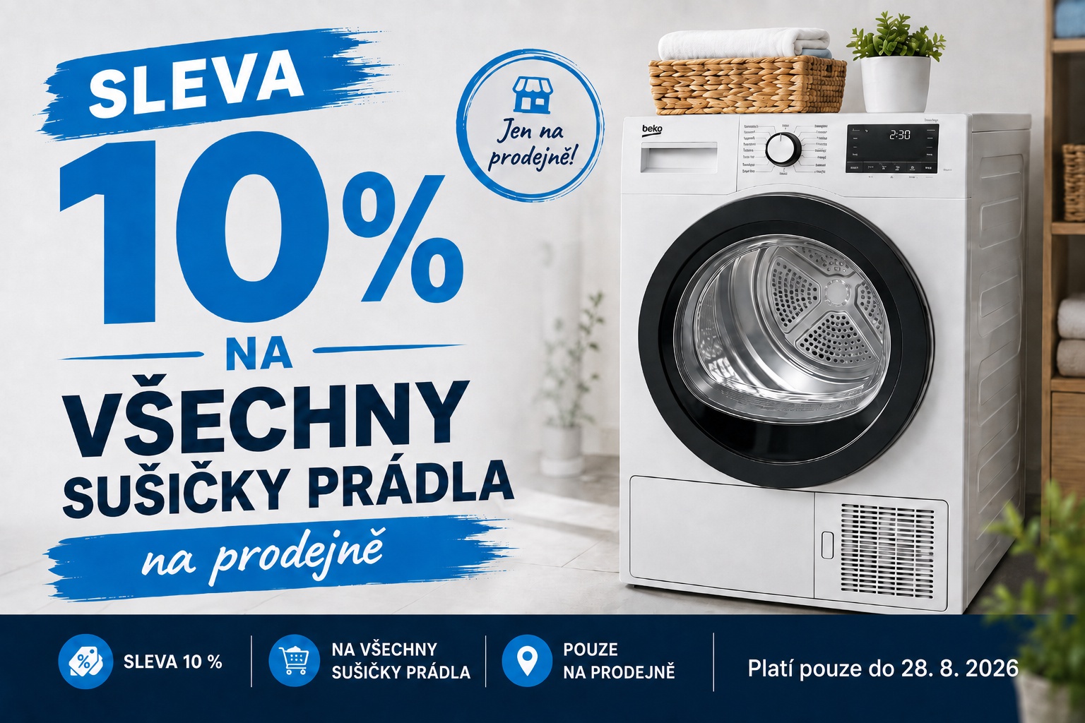 Sleva 10% na sušičky prádla